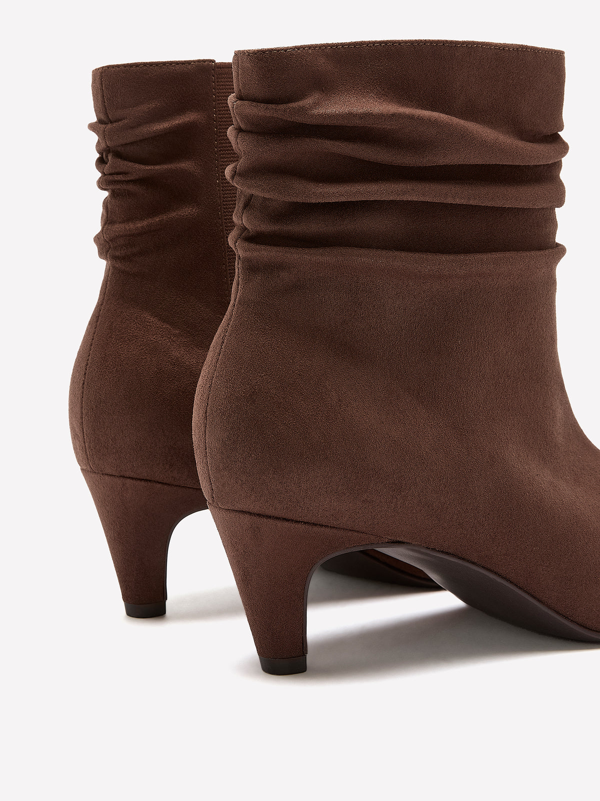 Extra Wide Width, Pleated Mid-Kitten-Heel Bootie