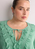 Chiffon Ruffled A-Line Blouse
