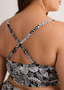 Black Seashell Bikini Crop Top