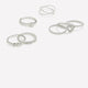Assorted Dainty Rings, Set of 7
