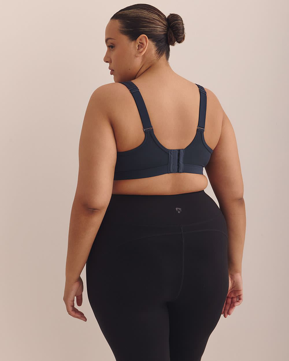 High-Support Blue Underwire Sports Bra - Active Zone