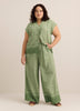 Palazzo-Leg Pant with Elastic Waistband