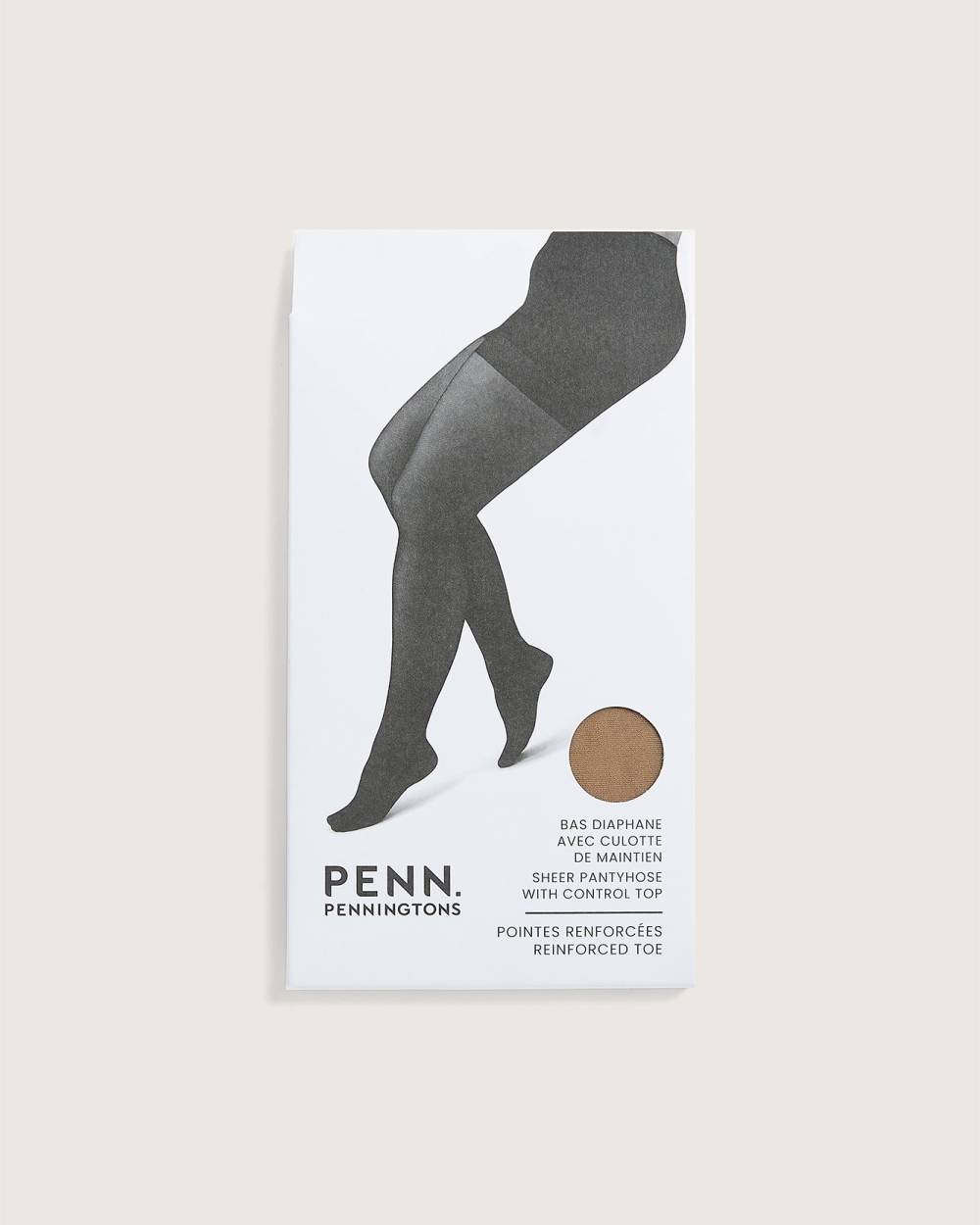 Bas de nylon soyeux avec culotte de maintien