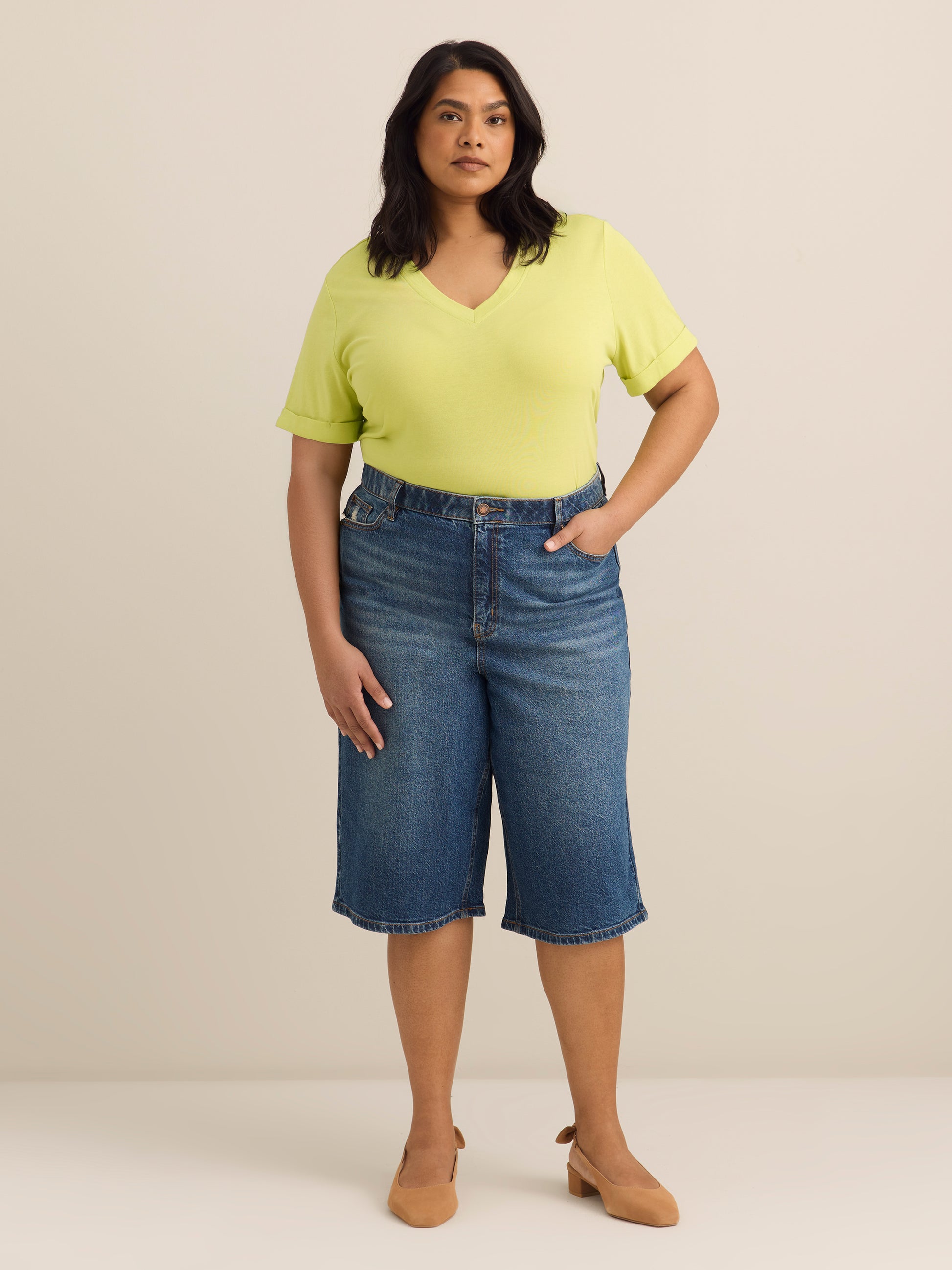 Responsible, Boyfriend-Fit Tee with Slits