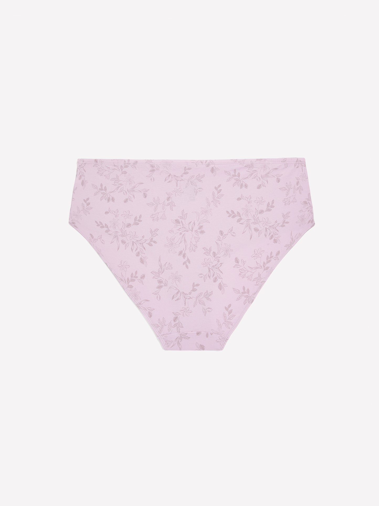 High-Cut Lavender Floral Cotton Brief - ti Voglio