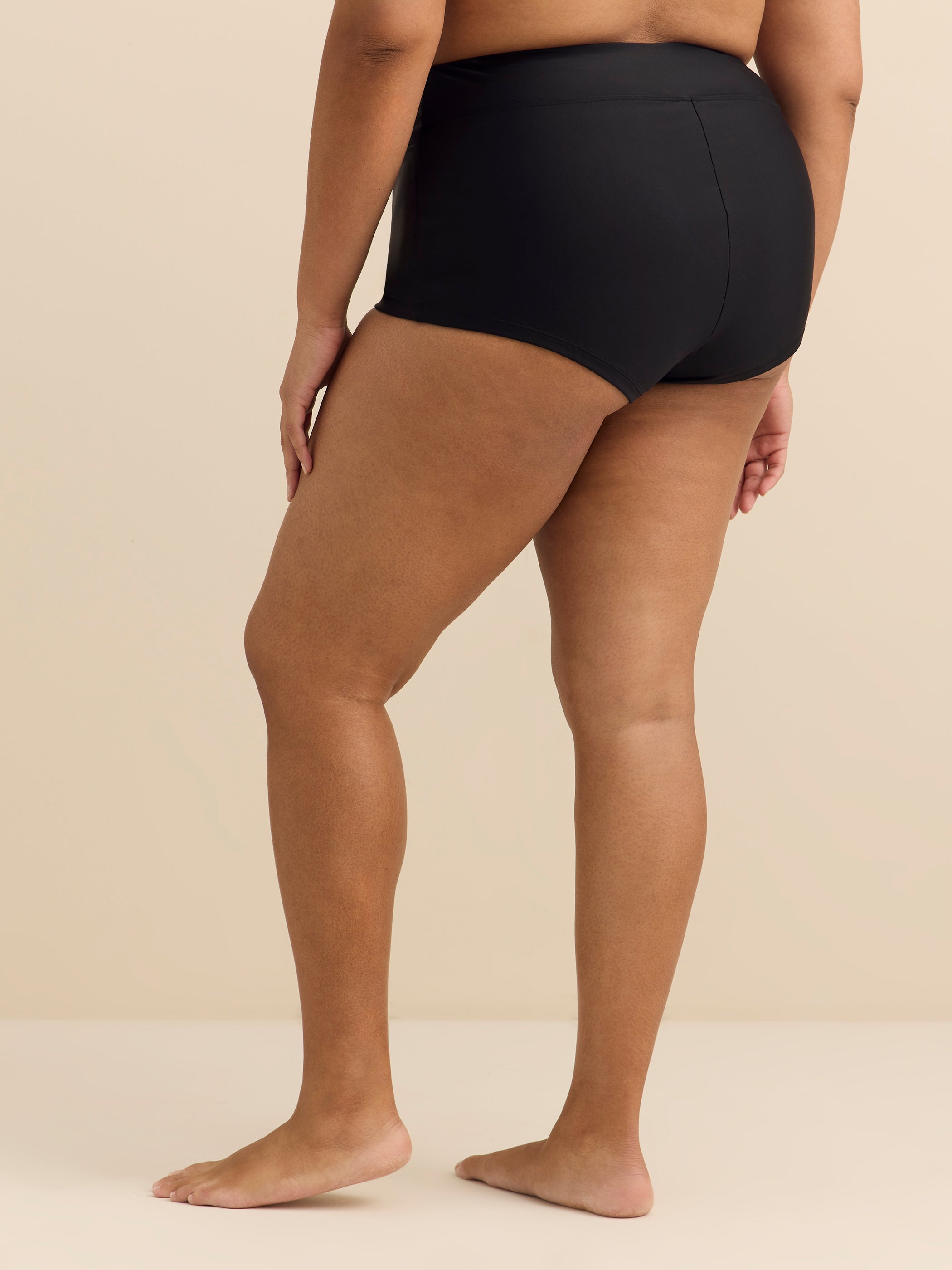 Short-maillot noir taille haute Doheny - Raisins Curve