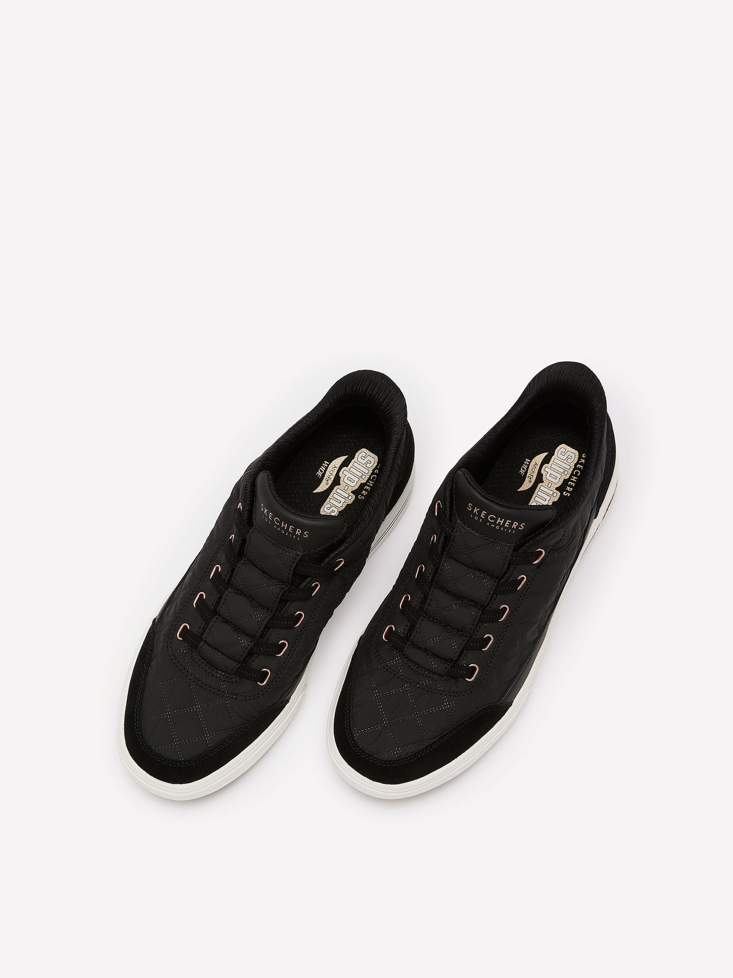 Wide Width, Quilted Slip-On Arch-Fit Arcade Sneaker - Skechers