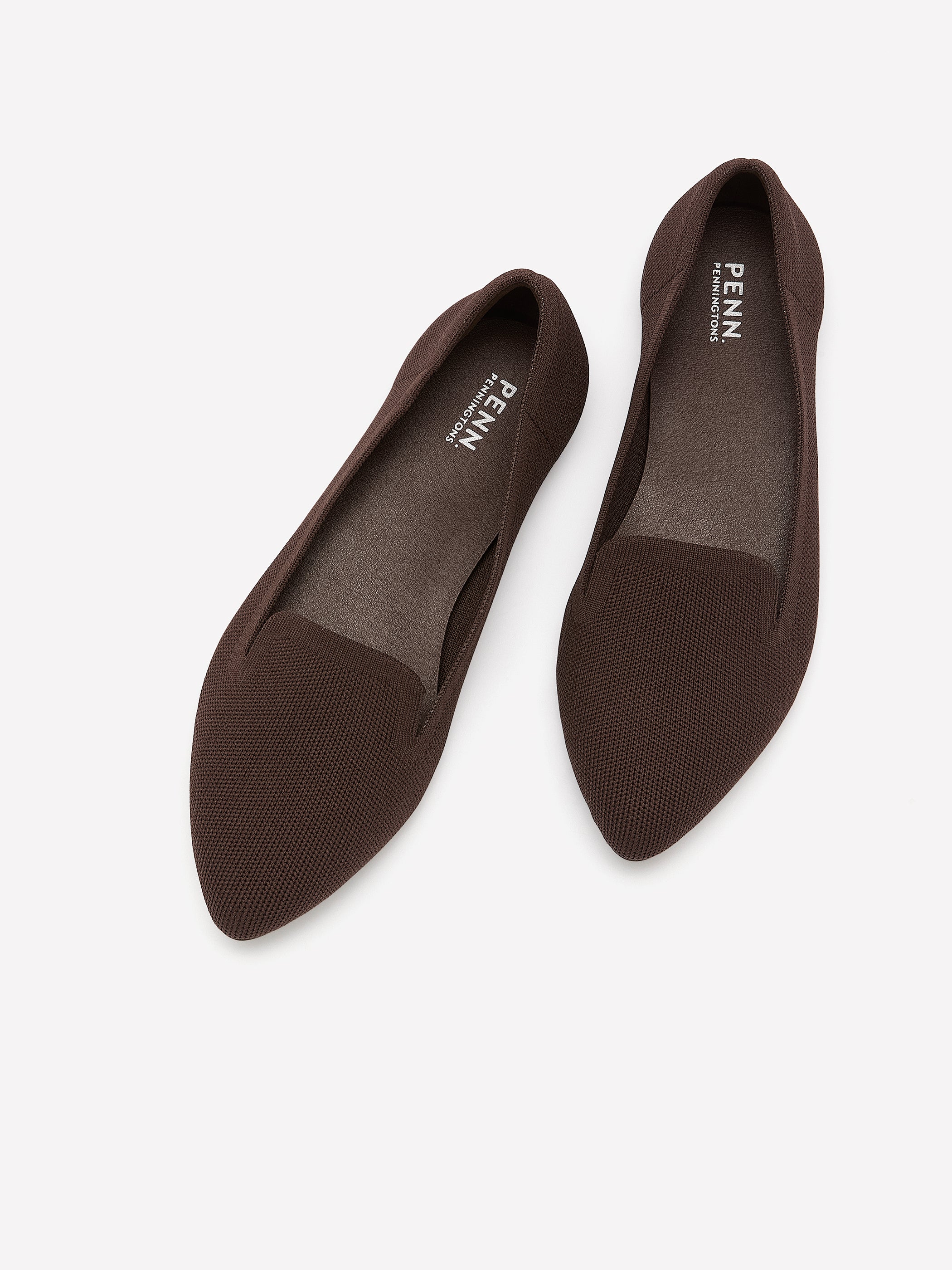 Wide Width, Brown Delora Flat Ballerina