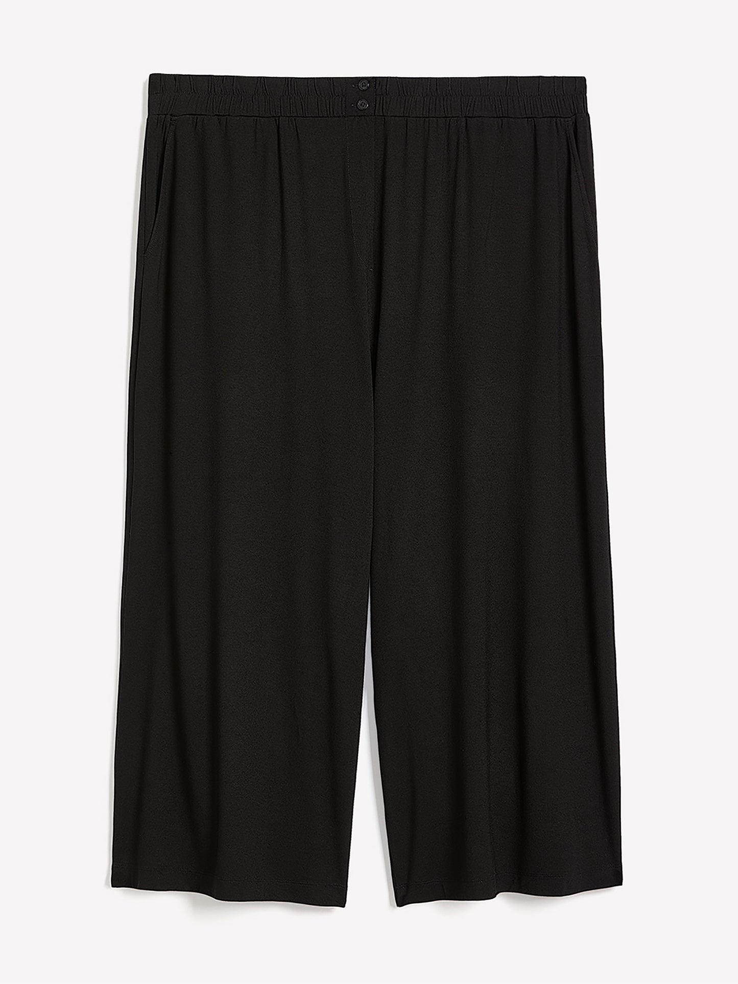 Wide-Leg Cropped Pants