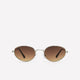 Round Silver Metal Sunglasses