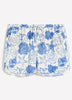 Sea-Print Cotton Pull-On Short