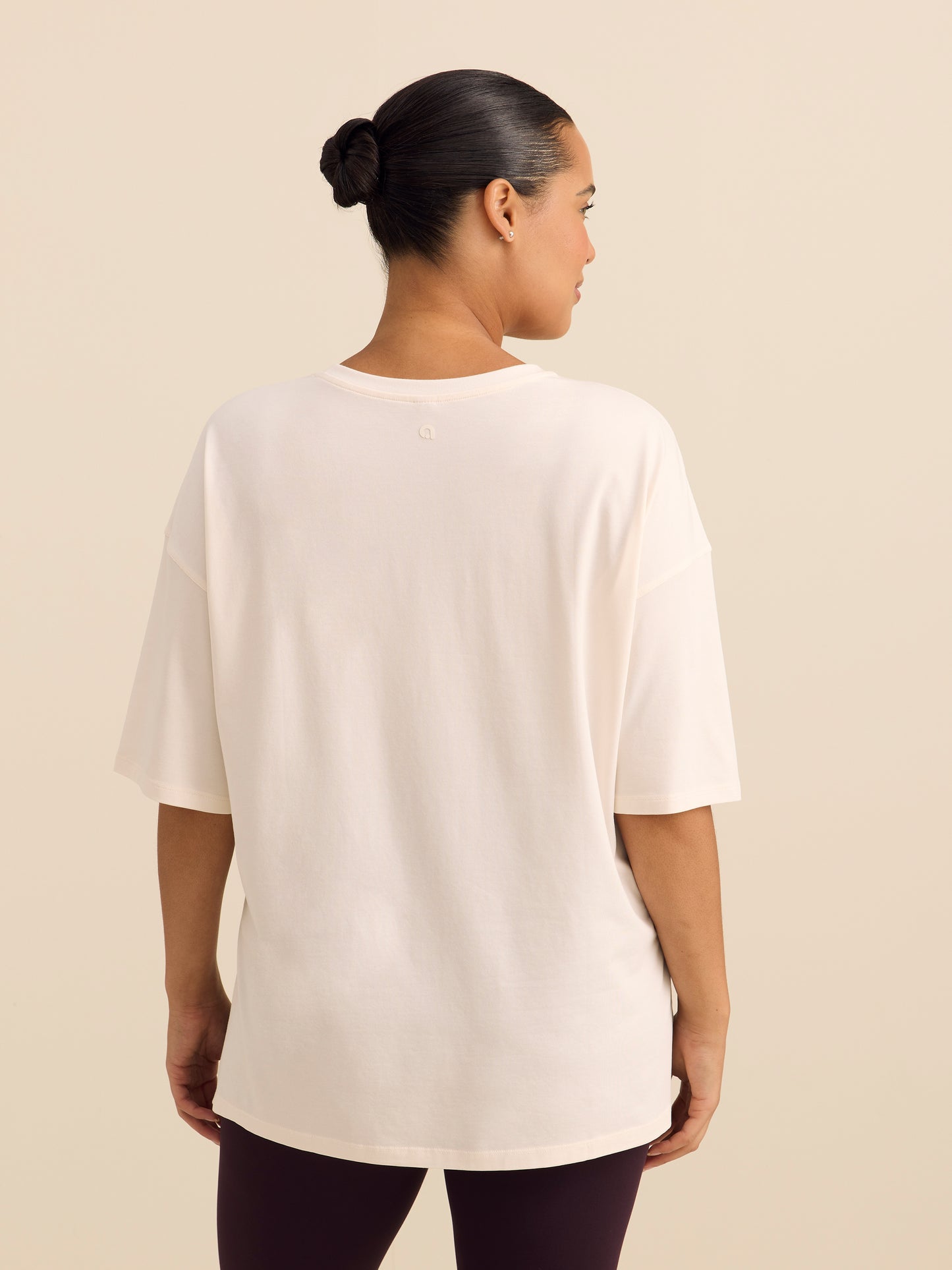 T-shirt Boyfriend à col rond