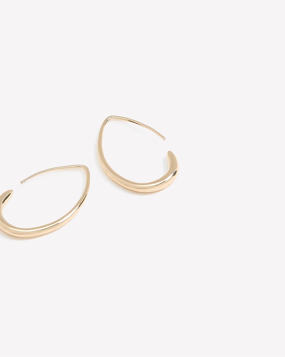 Teardrop Hoop Earrings