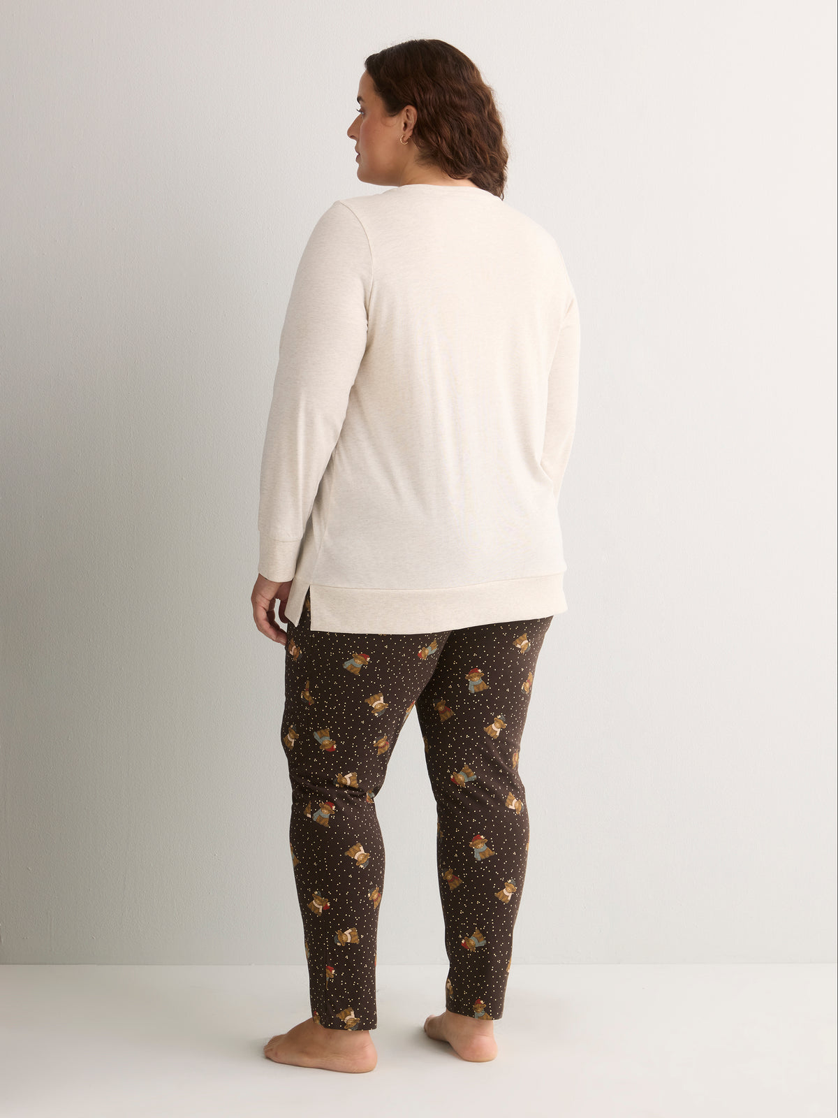 Snow Cow Heather Tunic and Legging Pyjama Set - tiVOGLIO