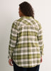 Plaid Flannel Buttoned-Down Tunic Shirt