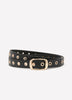Studded Belt with Rectangular Buckle