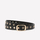 Studded Belt with Rectangular Buckle