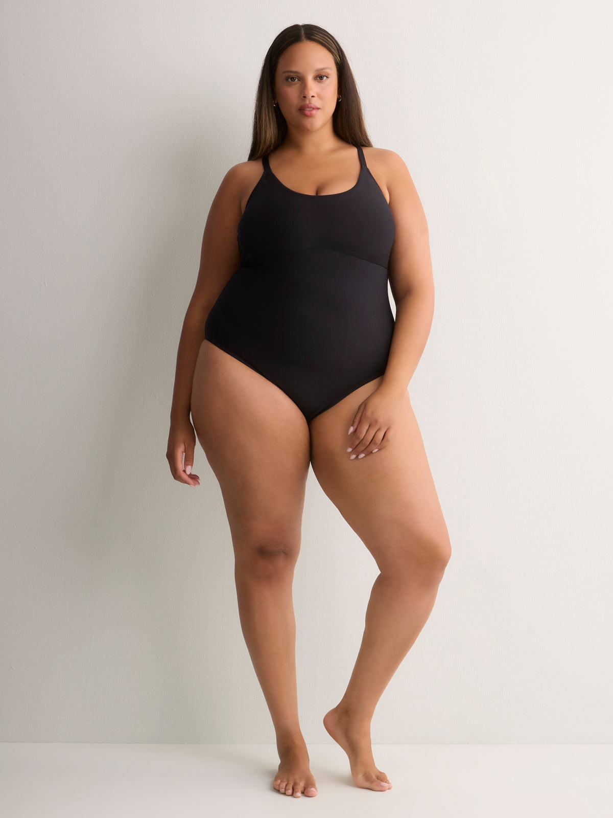 Black One-Piece Swimsuit - Active Zone