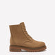 Extra Wide Width, Taupe Faux-Suede Lace-Up Hiker Bootie