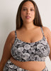 Black Seashell Bikini Crop Top