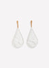 Tear-Drop Raffia Pendant Earrings