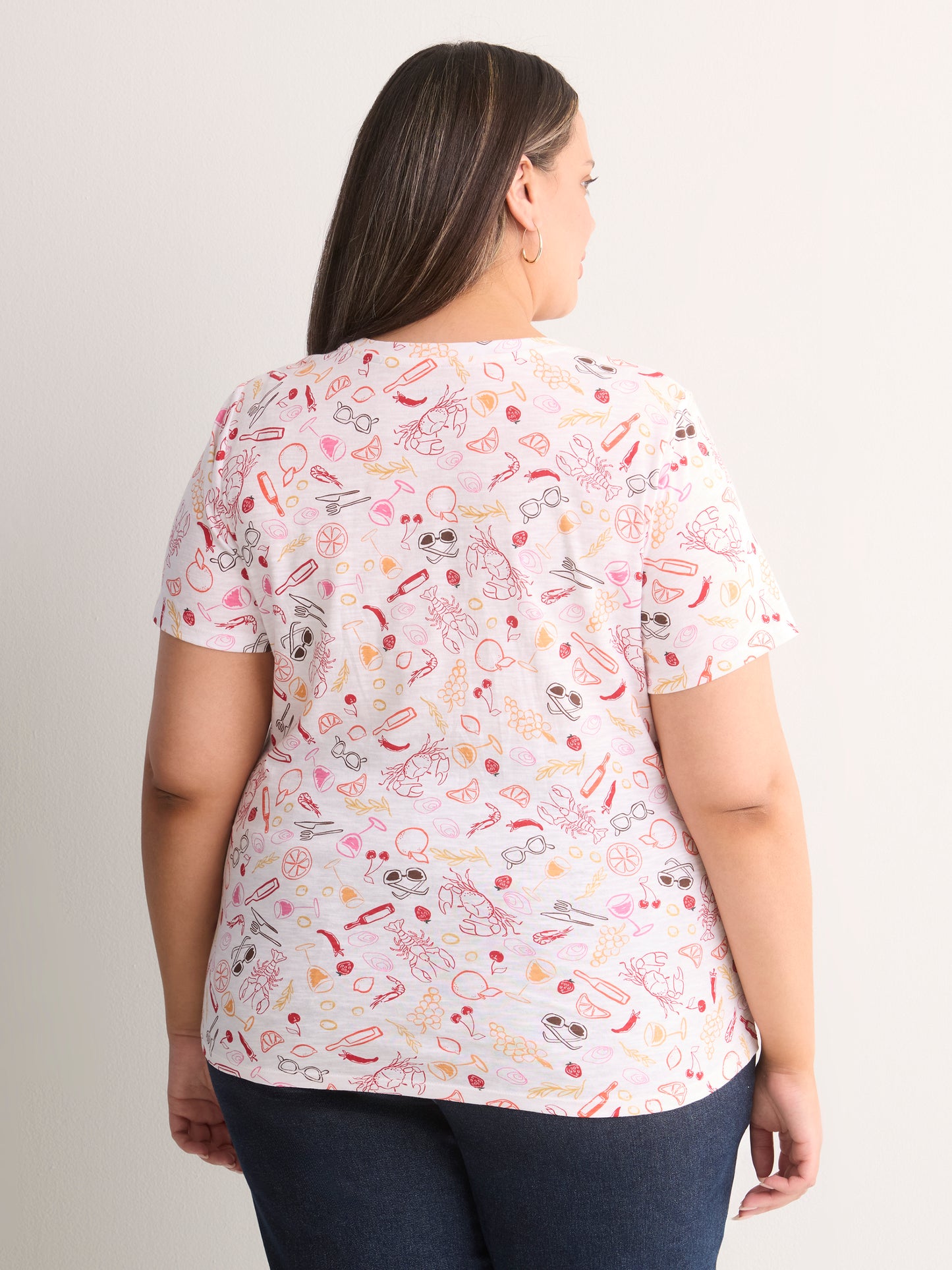 Curvy-Fit Short-Sleeve Crew-Neck Tee