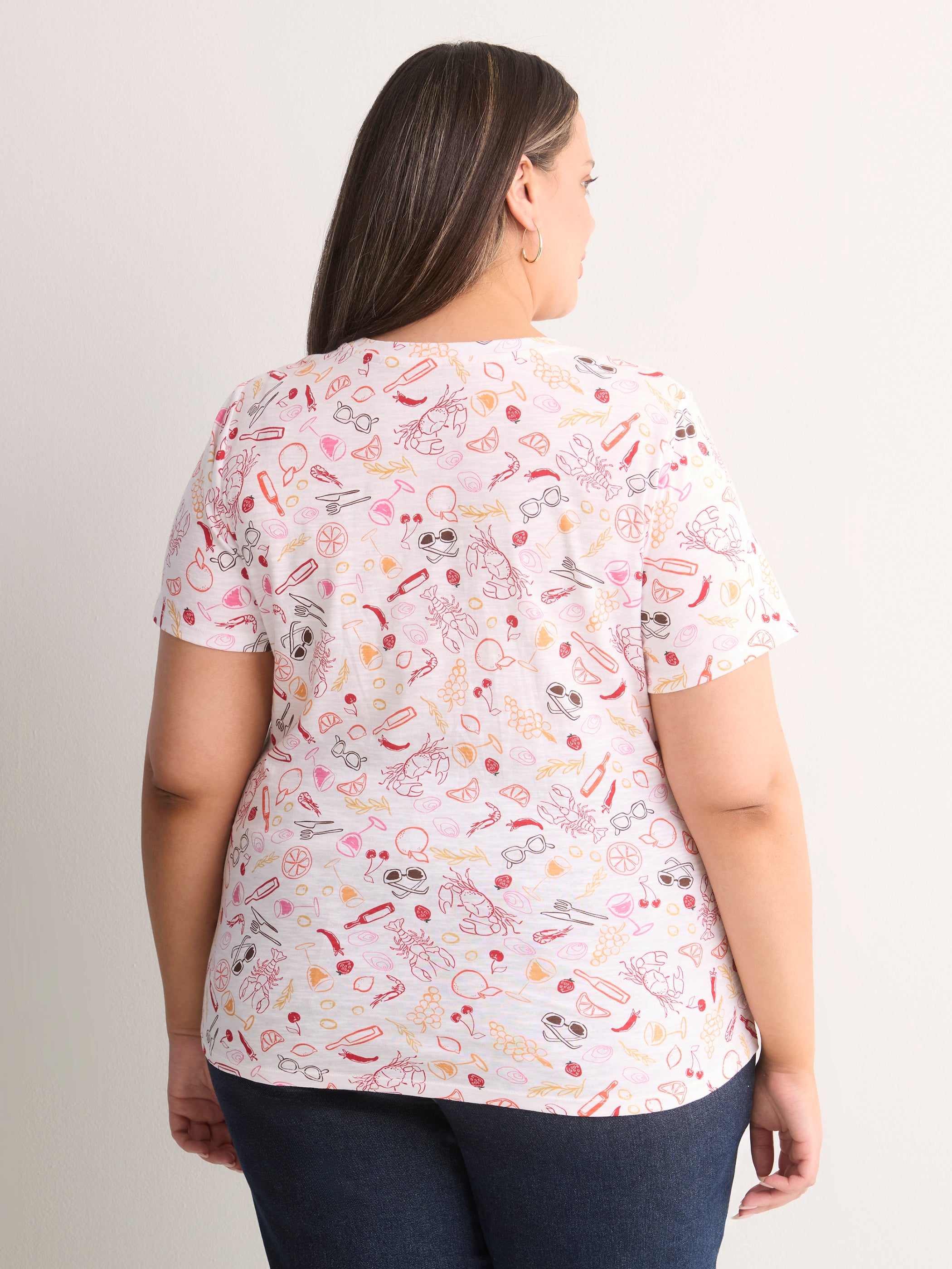 Curvy-Fit Short-Sleeve Crew-Neck Tee