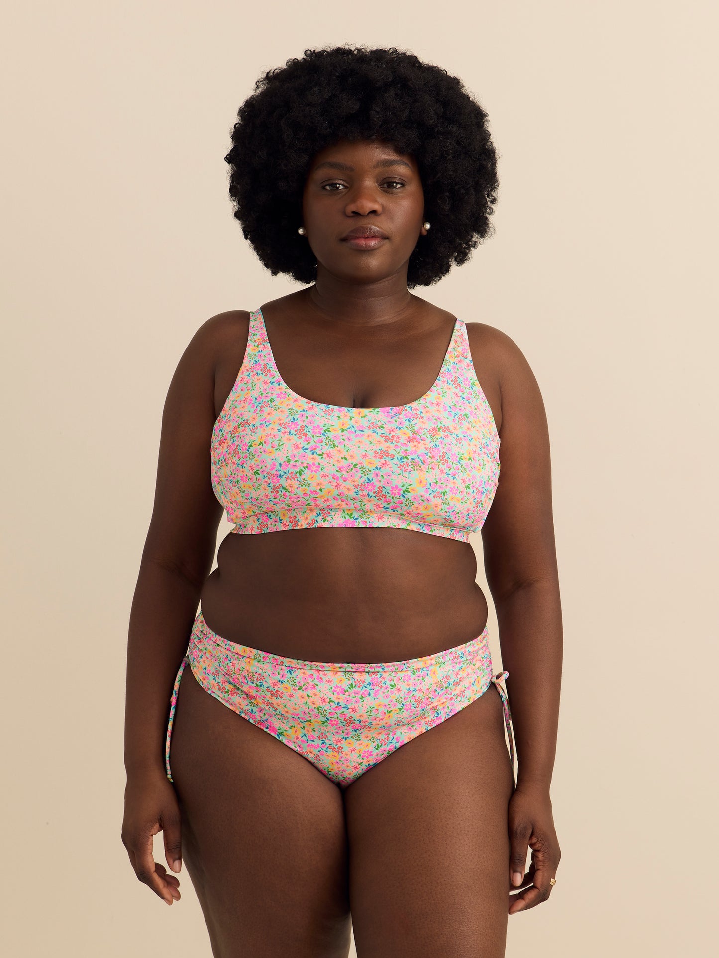 Haut de bikini fleuri Amore à col dégagé - Body Glove
