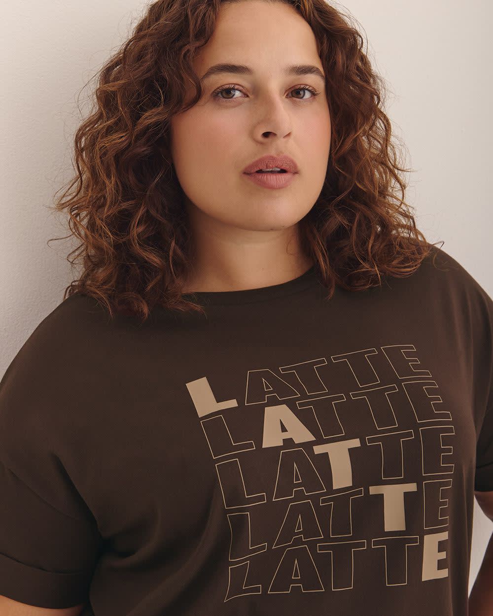 T-shirt col rond, coupe carrée - Essentiels PENN.