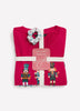 Red Nutcracker Sweatshirt and Plaid Boxer Pyjama Set - tiVOGLIO