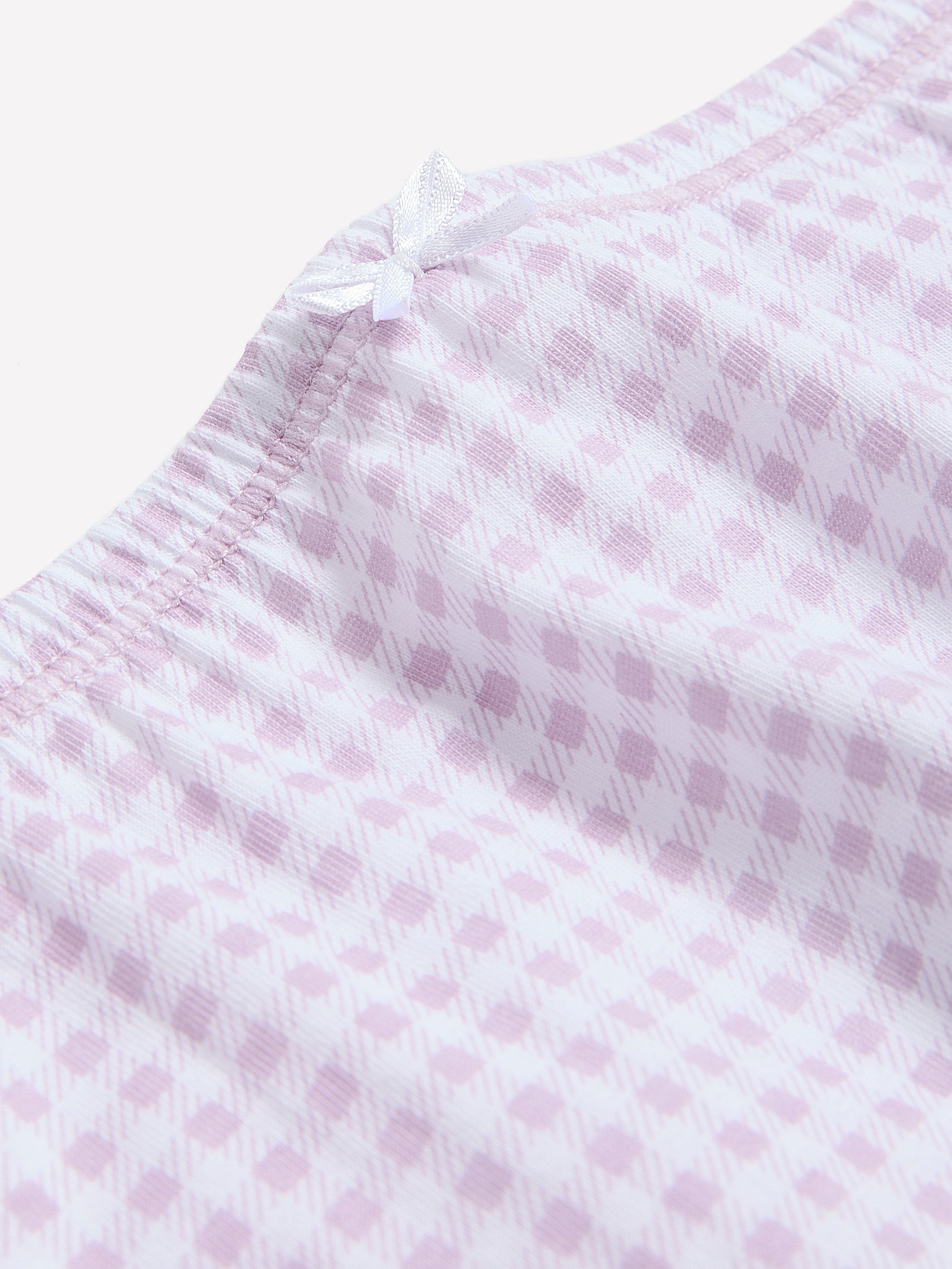 Lavender Gingham Cotton Full Brief - ti Voglio