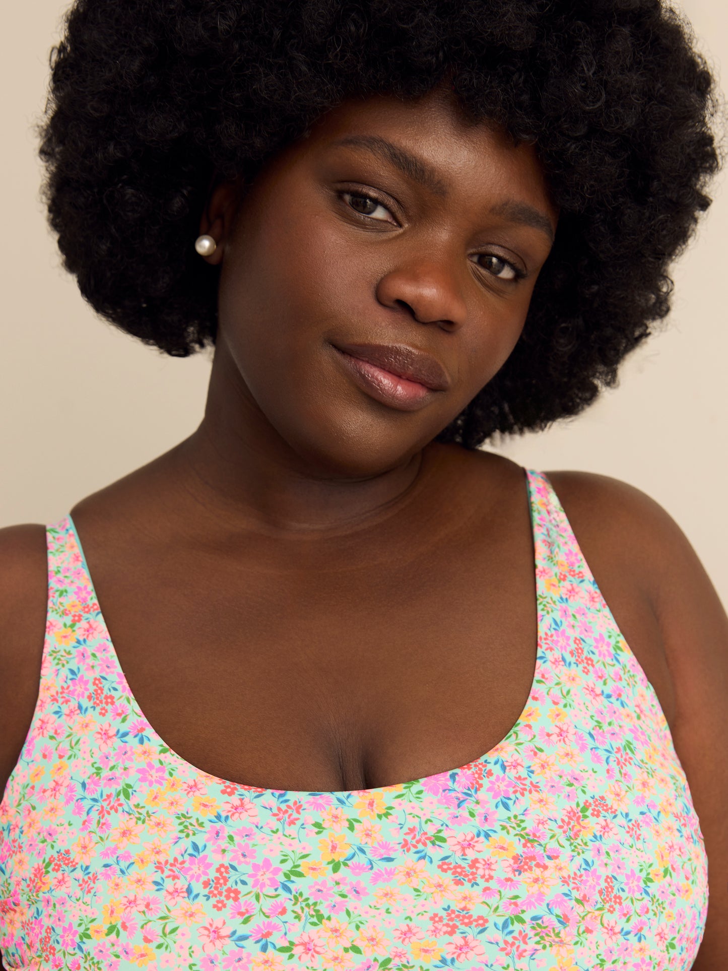 Haut de bikini fleuri Amore à col dégagé - Body Glove