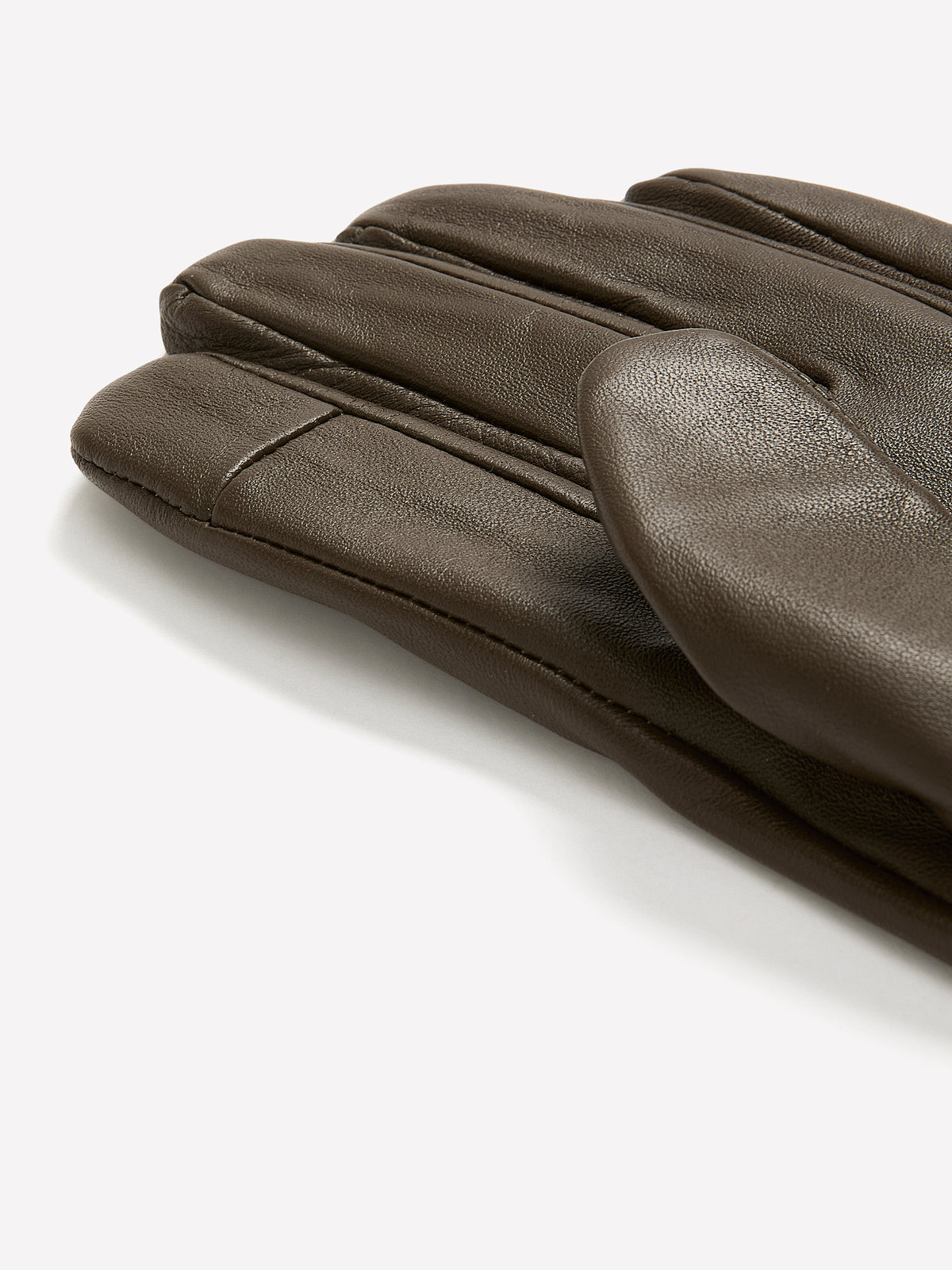 Black Studded Leather Gloves