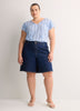 Floral A-Line Split-Neck Blouse