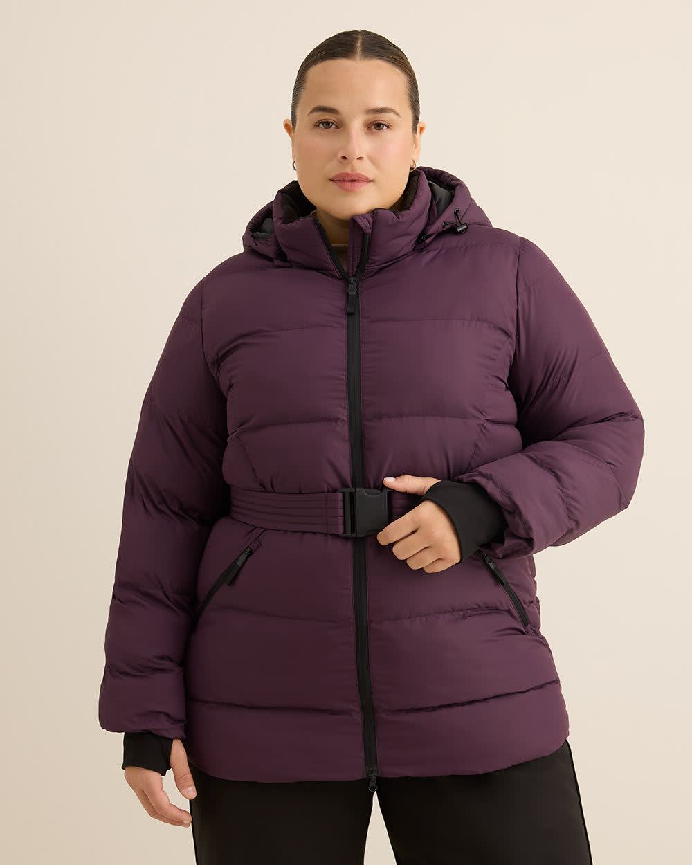 Responsible, Purple Belted Snow Jacket - Active Zone