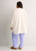 White Sherpa Open Cardigan - tiVOGLIO