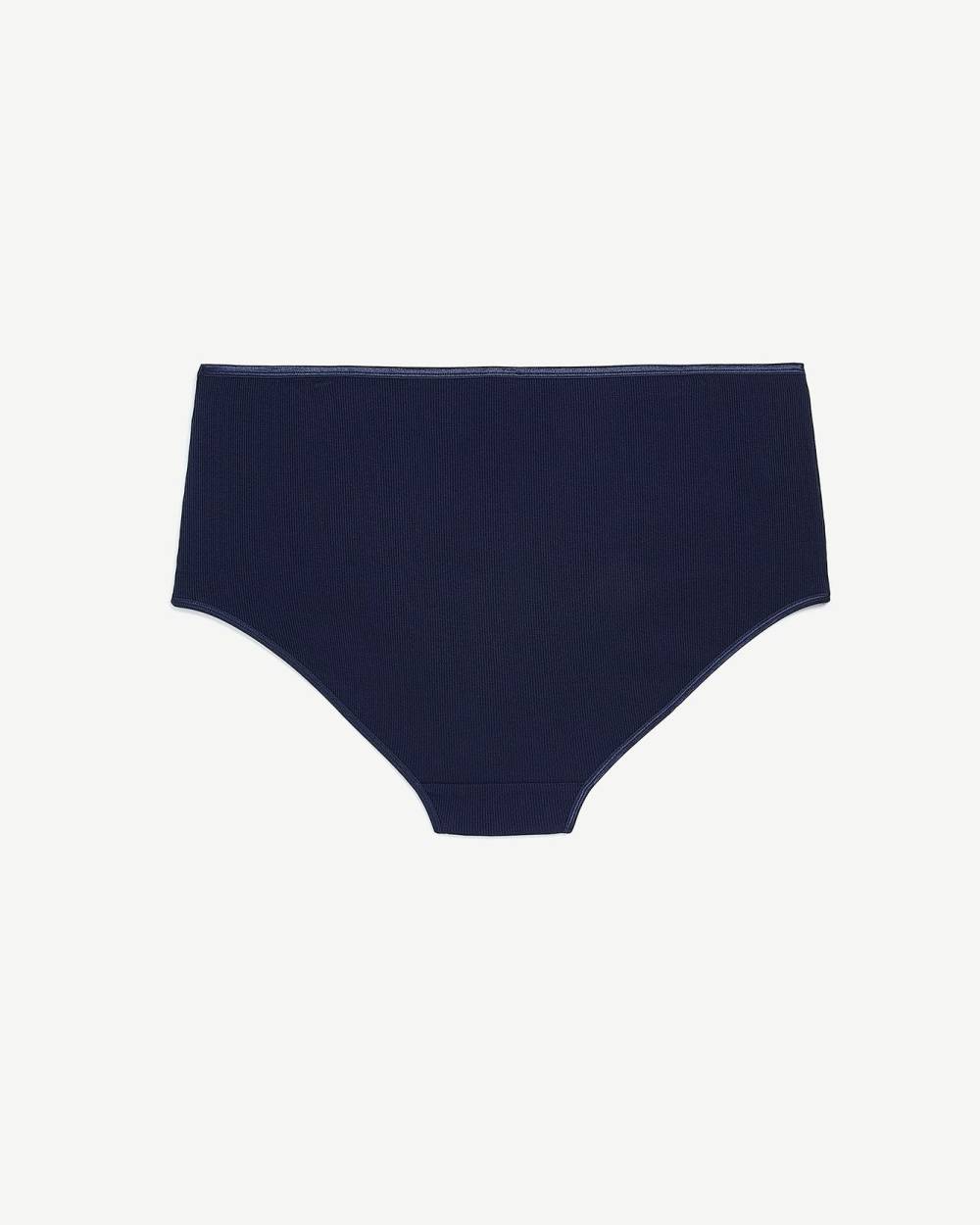 Deep Blue Rib Knit Full Brief - ti Voglio