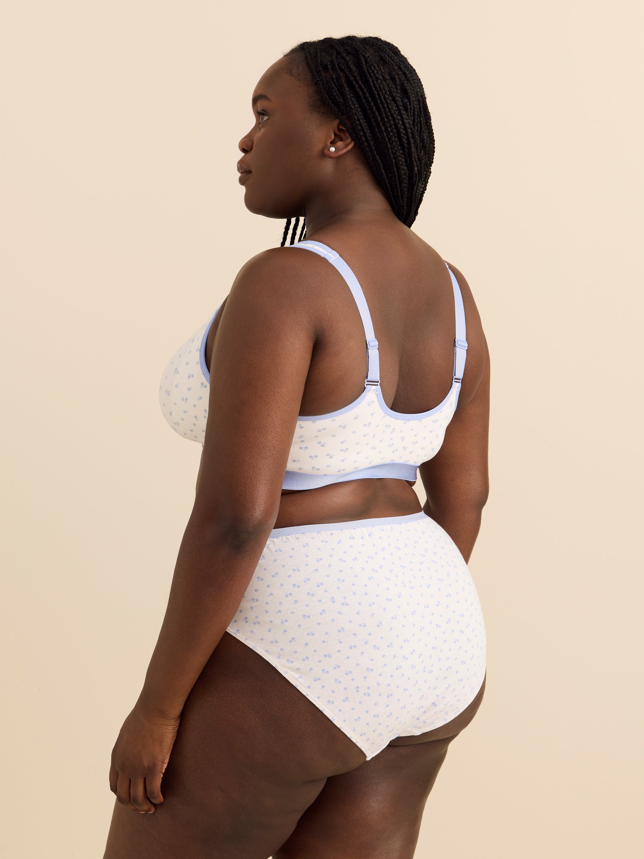 Soutien-gorge en coton sans armatures avec motif floral - ti Voglio