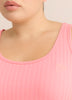 Pink Rib Tank Top and Strawberry Plaid Boxer Pyjama Set - ti Voglio