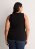 Ribbed Knit Fitted Tank Top