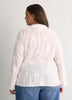 White Buttoned-Down Wrap Blouse