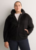 Unlined Coat with Puffer Hood