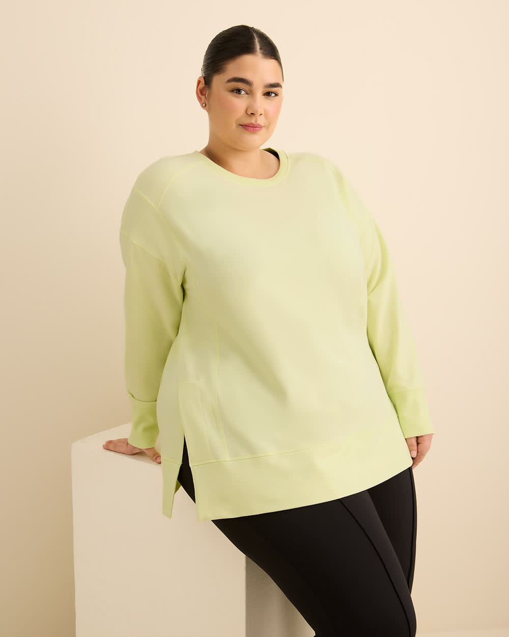 Pull à col rond en tricot français - Active Zone