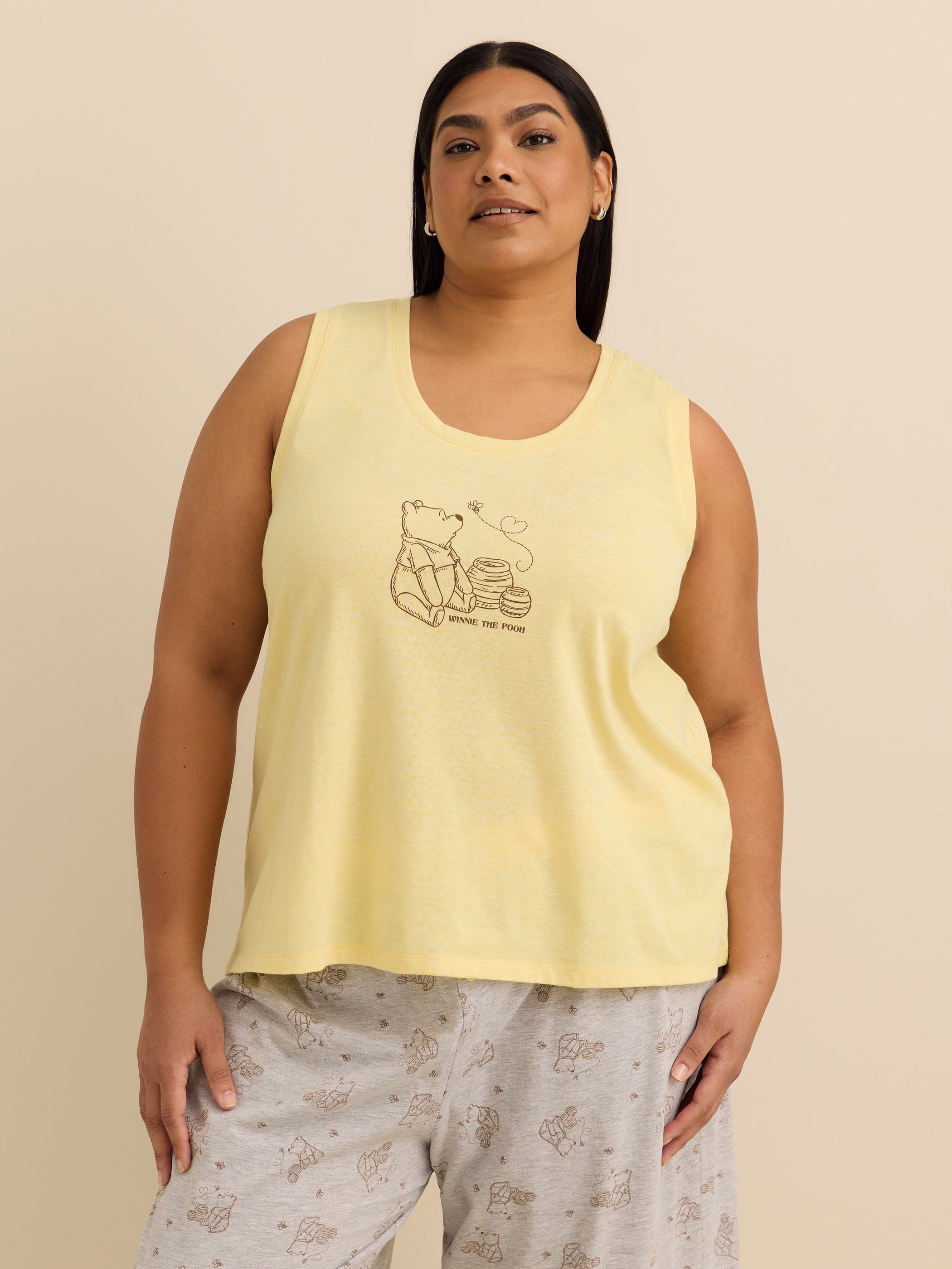 Winnie the Pooh Henley Pyjama Tank Top - ti Voglio