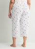 Pyjama Capri Pant with Snoopy Print - ti Voglio