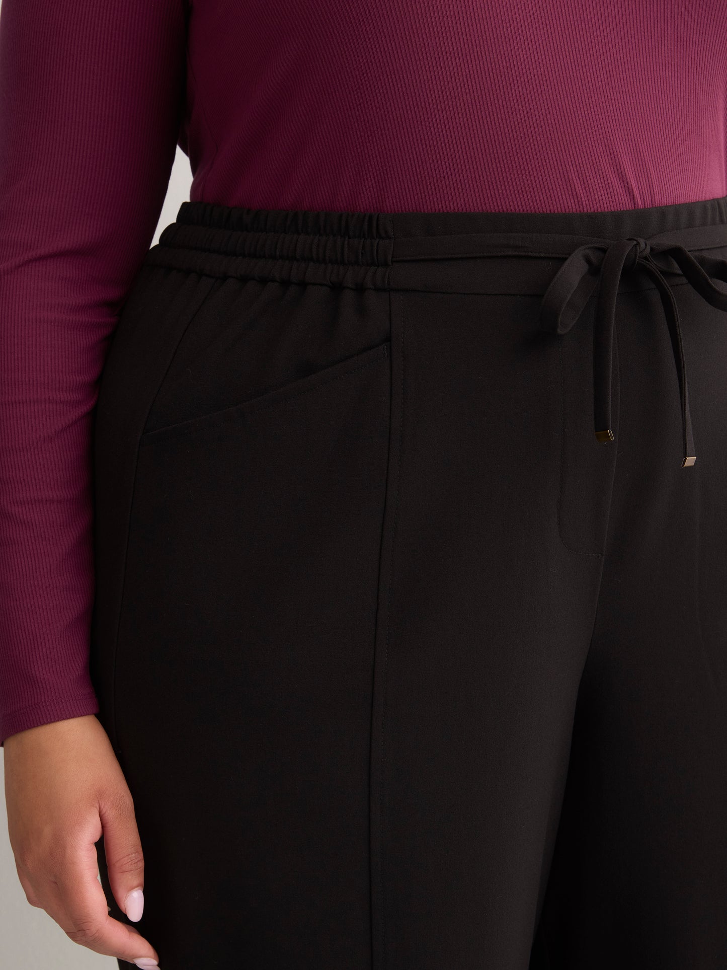 Petite, Pull-On Wide-Leg Workleisure Pant