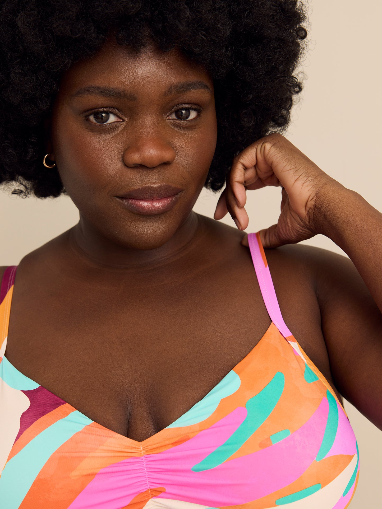 Drew Printed Fixed Triangle Bikini Top - Body Glove