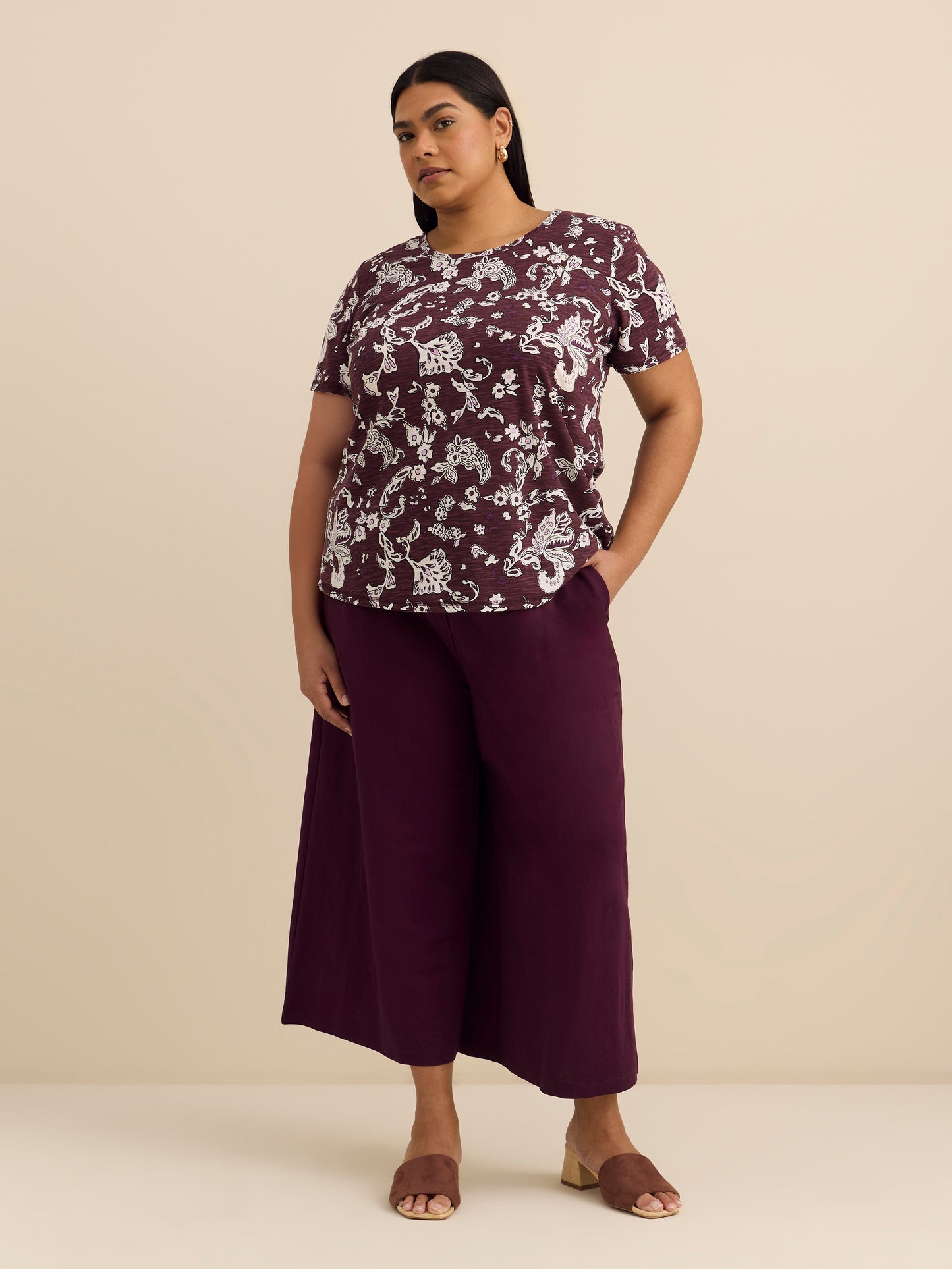 Curvy-Fit Short-Sleeve Crew-Neck Tee