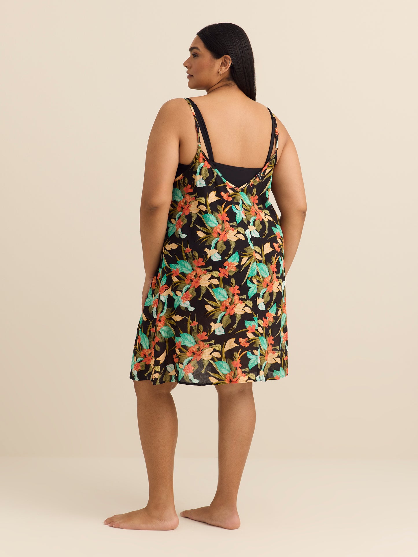 Nicole Printed Sleeveless Cover-Up Dress - Body Glove
