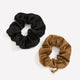 Hair Scrunchies with Heart Pendant, Set of 2
